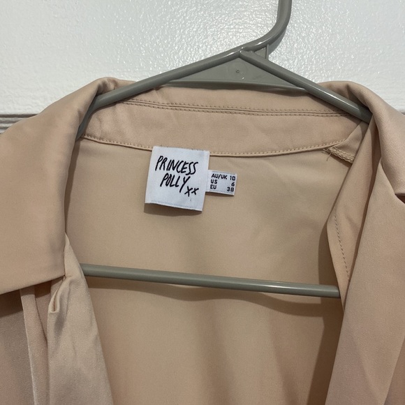 Princess Polly Nicola Mini Dress Beige - Picture 3 of 3